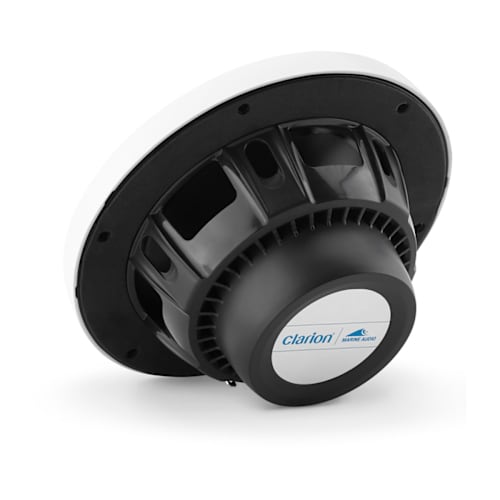 Clarion® Marine CMS Speakers | 6.5" with White and Black Classic Grille (CMS-651-CWB)